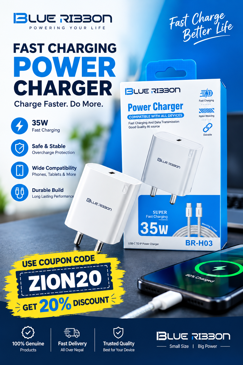 4e4cde80-79ea-4064-9b70-ad4e8cea431a blue ribbon br h03 35w usb c fast charger with braided usb c cable – universal compatibility